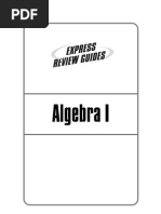 Express Review Guide - Algebra 1