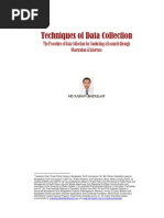 Techniques of Data Collection: The Procedure of Data Collection For Conducting A Research Through Observation & Interview