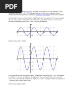 Graphs of Trigonometric Functions