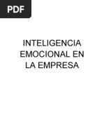 Inteligencia Emocional en La Empresa