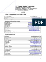 Anatomy Lab Syllabus Fall 2015 WebCT