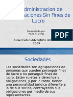 La Administracion de Organizaciones Sin Fines de Lucro