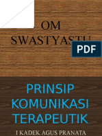 Prinsip Komunikasi Terapeutik