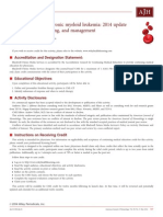 CME Information: Chronic Myeloid Leukemia: 2014 Update On Diagnosis, Monitoring, and Management