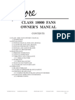 Class 10000 Fans Owner'S Manual