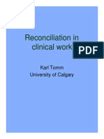 Karl Tomm - Reconciliation in Clinical Work - Slides