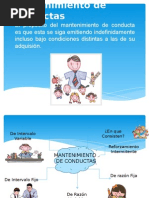 Mantenimiento de Conductas