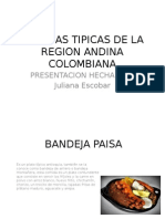 Comidas Típicas de La Región Andina