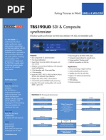 Folleto Snell & Wilcox TBS190UD