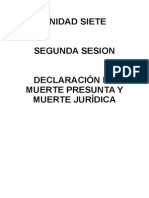 Declaración de Muerte Presunta y Muerte Jurídica