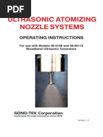 Ultrasonic Atomizing Nozzle Systems