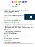 3 The Open Window Saki Questions Et Commentaires PDF