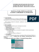 MAnual de Instalação Do Terminal Prodesp