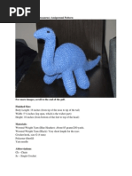 Brontosaurus Amigurumi Pattern