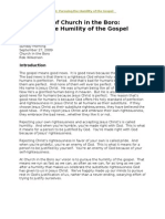 Pursuing The Humility of The Gospel - Luke 18 9-14