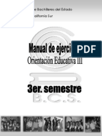 Ejercicios de Orientacion Educativa Semestre III