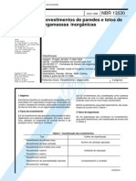 NBR 13530 - Revestimento de Paredes e Tetos de Argamassas Inorganicas