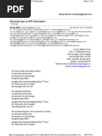 Second Reminder To The SPIO For RTI Document On Saturday, 30 May 2015.