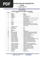 Lista de Utiles 3ro