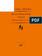 (Epimetée) Michel Henry-Phénoménologie de La Vie, Volume 2 - de La Subjectivité-Presses Universitaires de France - PUF (2011)