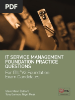 IT Service Management Practice Q&A Preview For Practice