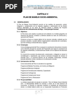 Capitulo V Plan de Manejo Socio Ambiental