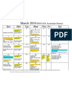 Scottsdale District Calendar March 2010