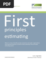 First Principles Estimating PDF