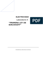 Lab 5. Primera Ley de Kirchhoff