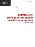 BSBMKG606 Learner Guide V1.1