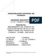 Memoria Descriptiva Chungui