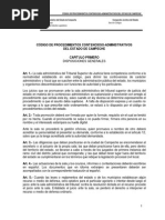 Codigo de Procedimientos Contenciosos Administrativos Del Estado de Campeche