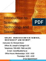 Introduction To Science, Technology and Society