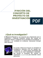 Definicion Del Proyecto de Investigacion