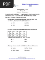 Questions 1 To 10 Are 1 Marks Each. Each Question Is Provided With 4 Choices Out of Which Only One Is Correct. Choose The Correct One