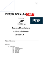 Virtual Formula Drift 2015/2016 Official Rulebook