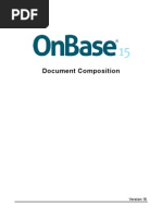 OnBase 15 - Document Composition MRG