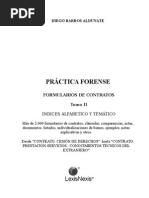 DIEGO BARROS ALDUNATE Practica Forense Formularios de Contratos Tomo II