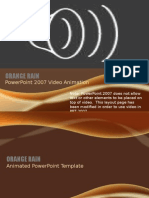 Orange Rain: Powerpoint 2007 Video Animation