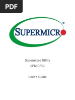 Supermicro Utility User Guide IPMICFG