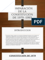 Comparación de La Constitución de 1979 - 1993