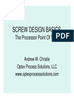 Extruder Screw Desing Basics PDF