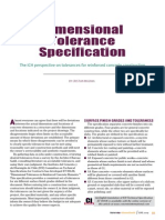 Dimensions Tolerance Specification