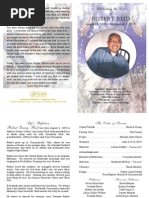 Robert Eursey Reid Funeral Program 