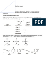 Haloalkanes and Haloarenes: Classification of Halogen Derivatives