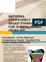 National Competency Based Standards For School Heads (NCBS-SH)