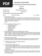 Wireless Communication - EC 2401 - I - Answer Key