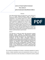 Introducción A La Terapia Cognitivo-Conductual