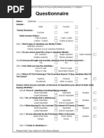 Questionnaire On Status of Branded Jewellery in Udaipur