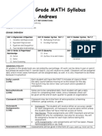 6 Grade MATH Syllabus Ms. Andrews: Contact Information